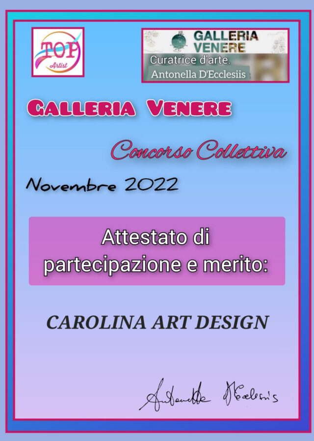 Galleria Venere Concorso Collettiva Novembre 2022